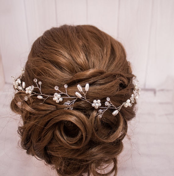Long Hair Vine Wedding Hair Accessories Bridal Hair Piece Etsy