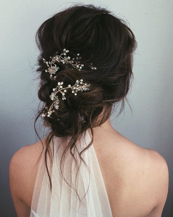 Bridal Crystal Wreath Prom Hair Accessories Hair Wreath Etsy