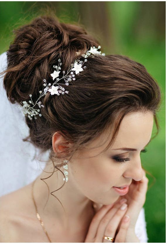 Bridal Hair Vine Wedding Accessories Wedding Headband Hair Etsy
