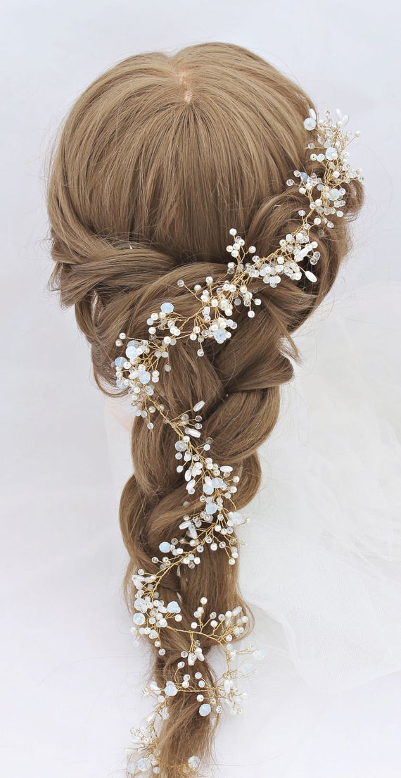 wedding vine hair piece