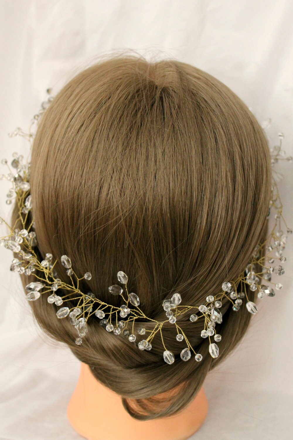 Bridal Hair Vine Bridal Wreath Bridal Tiara Diadem Bridal Head Etsy