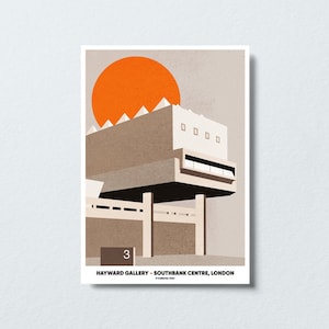 Southbank Centre Poster, Brutalist Poster, Hayward Gallery Print