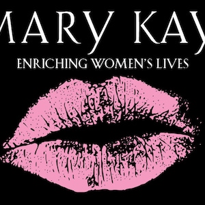 Mary Kay 2-sided Business Cards, printable, lips, pink, custom, make-up, download, front and back image 2