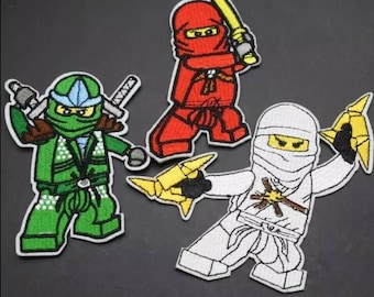 3 iron-on transfers Kai, Zane and Lloyd