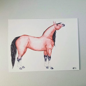 Original Horse Watercolor Painting &quot;Pretty Pony&quot;