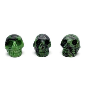Ruby Zoisite Crystal Carved Skulls