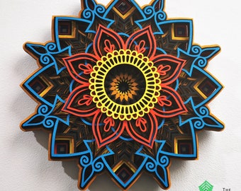 Mandala Wall Art Multilayer – SVG | Cricut, Glowforge, Laser Cut, CNC