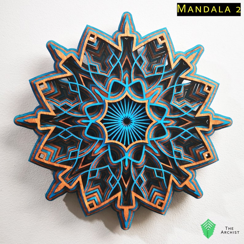 Download M2 Mandala svg mandala cut file multi layer art Vinyl | Etsy