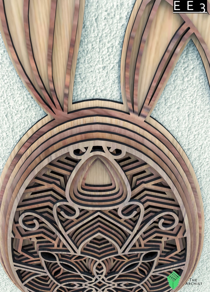Download EE3 Easter Egg svg Laser Cut DXF Mandala Mandala file | Etsy