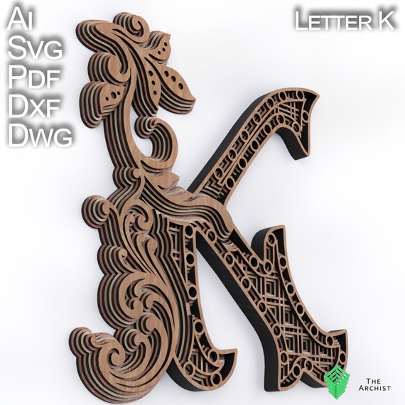 Download Monogram Svg Layered Svg Cnc Alphabets Svg Turtle Svg Letter K 140 3d Mandala Cricut Files Multilayered Svg Svg For Laser Cut Materials Card Making Stationery Beyourbussiness Com