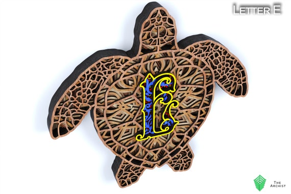 Free Free 3D Layered Mandala Turtle