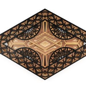25) Tessellation Multilayered Geometric Wall Art, For Laser Cut CnC  Instant Download, Vector Files AI, CDR, DFX,DwG