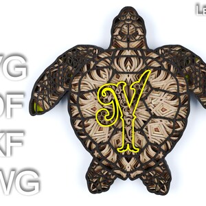 Download 151 Multilayered Svg Alphabets Svgturtle Svg Letter Etsy