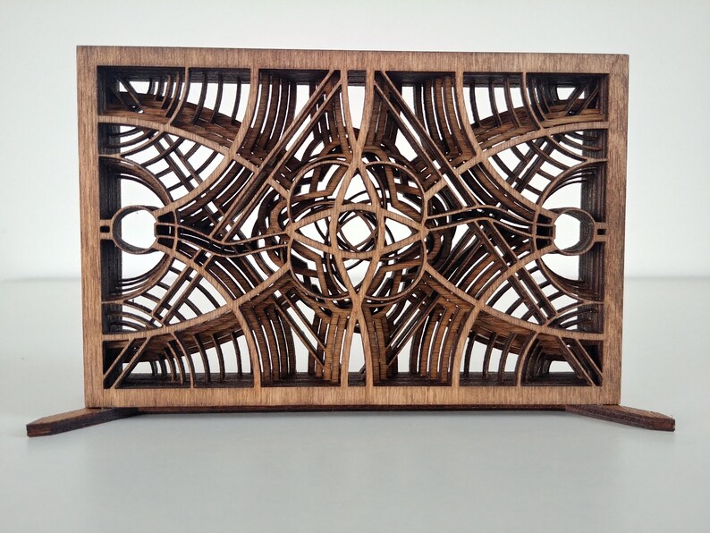 Multilayered Geometric Free Standing Sculpture for Laser Cut Etsy