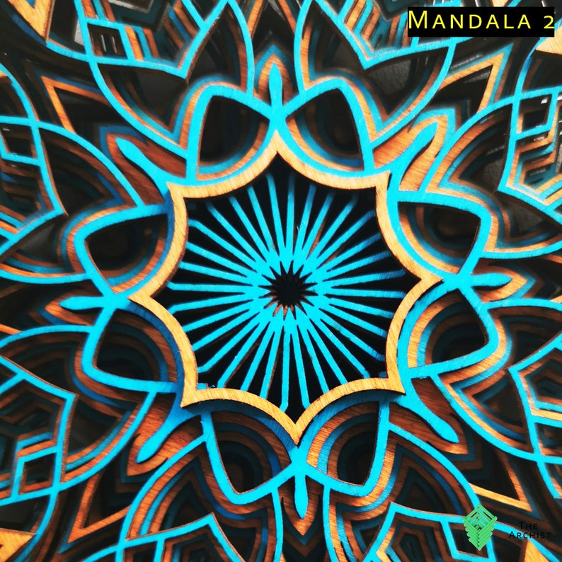 Download Mandala svg mandala cut file multi layer art Vinyl | Etsy