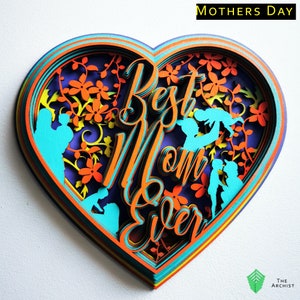 Mothers Day gift svg, mothers day art, Mothers Day Svg, Laser Cut, CnC,  Instant Download, heart wall art svg, nana mothers day