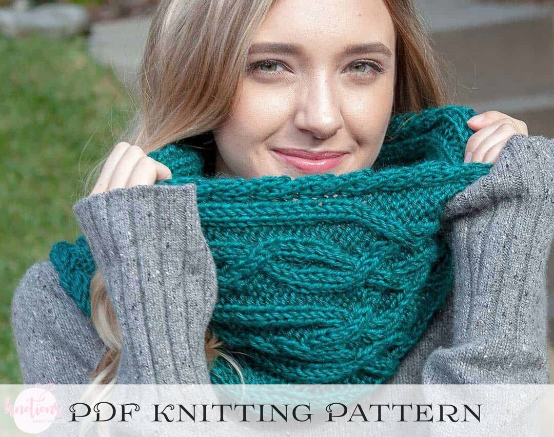 Knitting Pattern - Celtic Cables Cowl / Digital Download / Cable ...