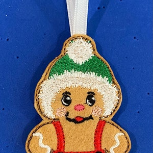 Gingerbread Boy Gingerbread Felt Ornaments/Christmas/Boy//Gift Tag