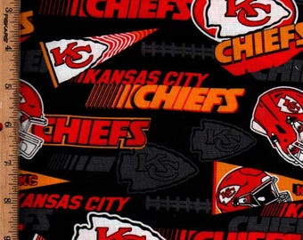 Sports,Kansas City Chief,45" wide Listed @ 1/2 yard