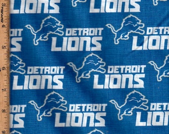Sports,Detroit Lions,58&quot; wide Listed @ 1/2 yard 100% cotton