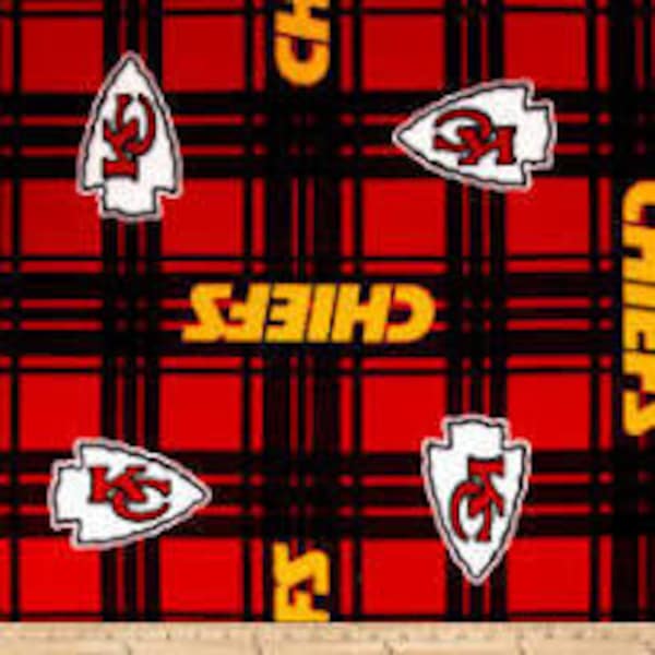 Fleece, Sports, Kansas City Chief, 60" wide , Listed @ 1 yard  yard