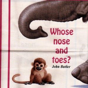 Cloth Book , Whose Nose and Toes, Elizabeth Studio7309