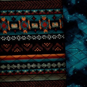 Pre Quilted,Double faced,Southwest,42" wide Listed @1/2 yard, 100% cotton