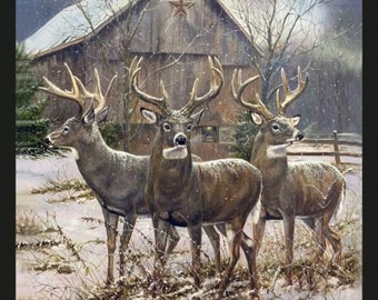 The three Kings, Deer panel 36" x 45" Springs