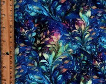 Pióra/Iluzja ważki wymieniona na 1/2 jarda Timeless Treasures CD3208