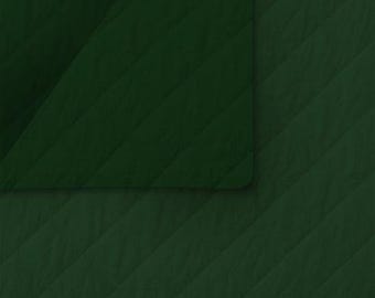 Pre Quilted, Forest Green, 43" wide 100% cotton, Listed @1/2 yard