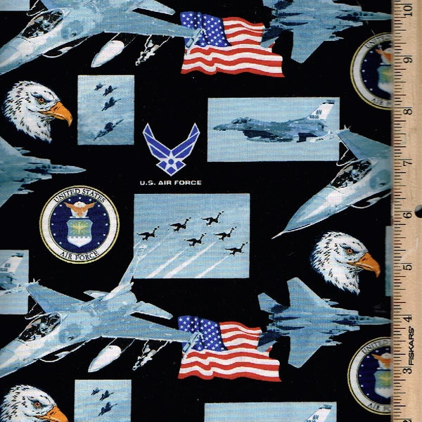 Air Force,45" wide 100% cotton Listed @ 1/2yard Sykel