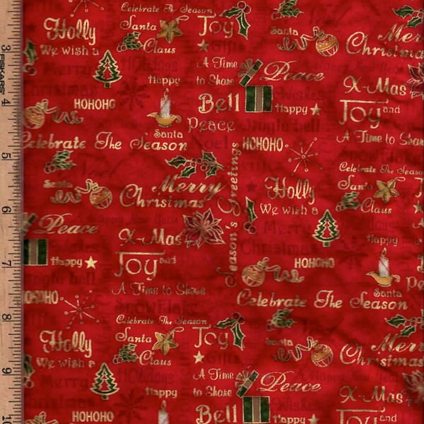 Pre Quilted Christmas Fabric Etsy