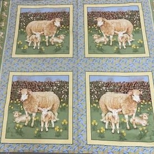 Sheep pillow panel,45" wide by 34 '' closeout!!!!!!!!!!