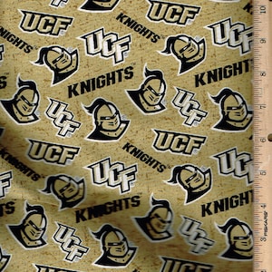 Sports, Knights,UCF,45&quot; wide 100% cotton, Listed @1/2 yard ,