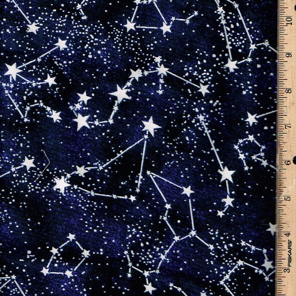 Sky,Glow in the Dark Constellation,45" wide Listed @ 1/2yard 100% cotton Timeless Treasures