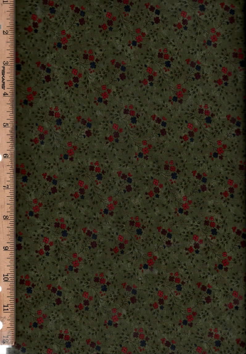 10 Fat Quarters - Moda Kansas Troubles - Assorted Calico Floral Flowers  Classic Quality Quilters Cotton Fabrics M228.05