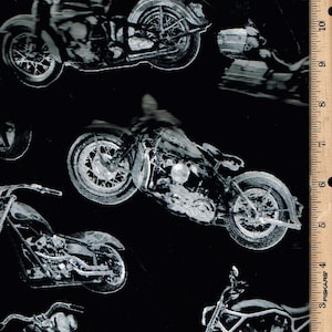 Motorcycles, 45&quot; wide 100% cotton Listed @ 1 yard TT.