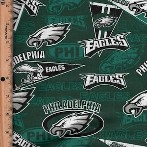 Sport, Philadelphia Eagles 45 "breite aufgeführte @ 1/2 Hof 100% Baumwolle