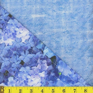 プレキルティングフラワー生地、幅43インチ、価格は1/2ヤードです