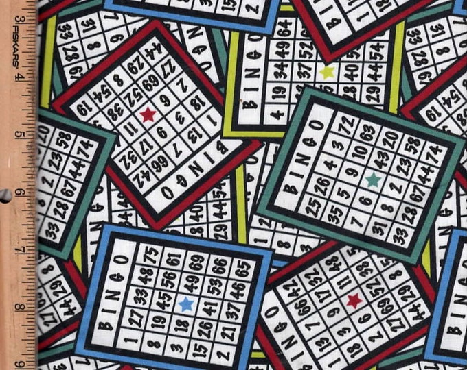 Mook Fabrics Bingo Cards & Balls Etsy