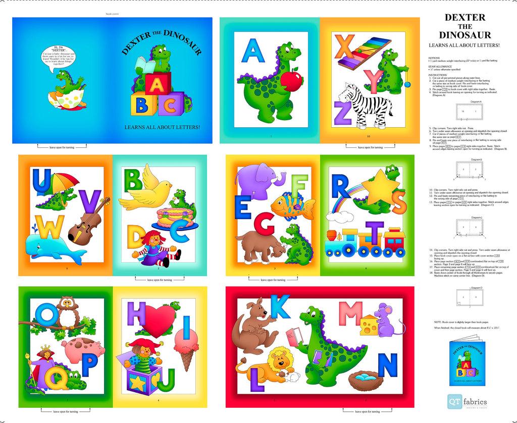 Dexter the Dinosaur Learns Letters Book Panel, 36