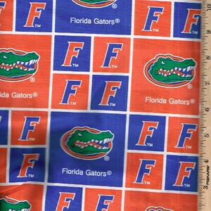 College, Florida Gators, 45&quot;wide 100% cotton, Listed @ 1/2 yard