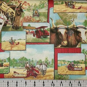 Days gone by' farm ,45" wide, 100% cotton, Listed @ 1/2 yard          SALE!!!!!!!!!!!