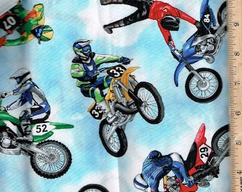 Dirt Bikes, allover, Timeless Treasures 45' Listed @ 1/2 yard