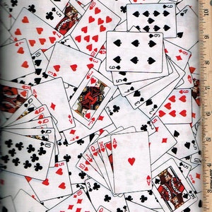 Gioco di carte, 45" di larghezza 100% cotone elencato @ 1 Yard Tesori senza tempo
