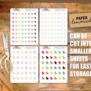 Printable Push Pin Stickers Track Important Details in Your Planner or ...