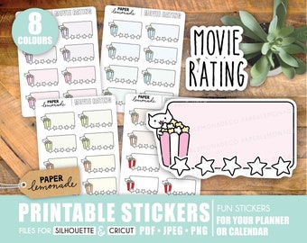 Movie Rating Printable stickers PR_478