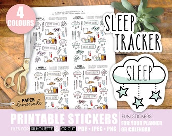 Printable sleep tracker track your bedtime habits to find the perfect routine to help you sleep eating drinking reading bedroom temperature