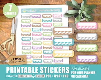 Daily medication tracker pain management vitamin reminder planner notebook, or calendar