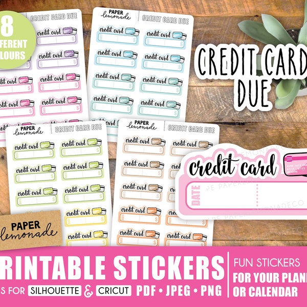 Credit Card Reminder Etsy